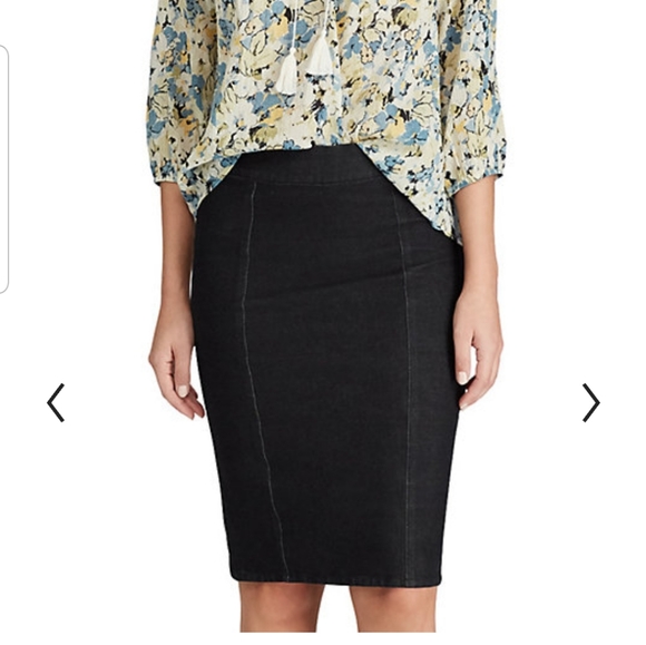 Chaps denim pencil skirt size small - Picture 3 of 7